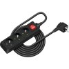 Retlux prodlužovací kabel RPC 21 B 5m/3 (Černý)