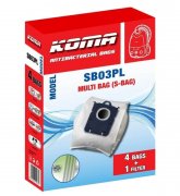 Sáčky do vysavače Koma SB03PL (S-BAG) Electrolux